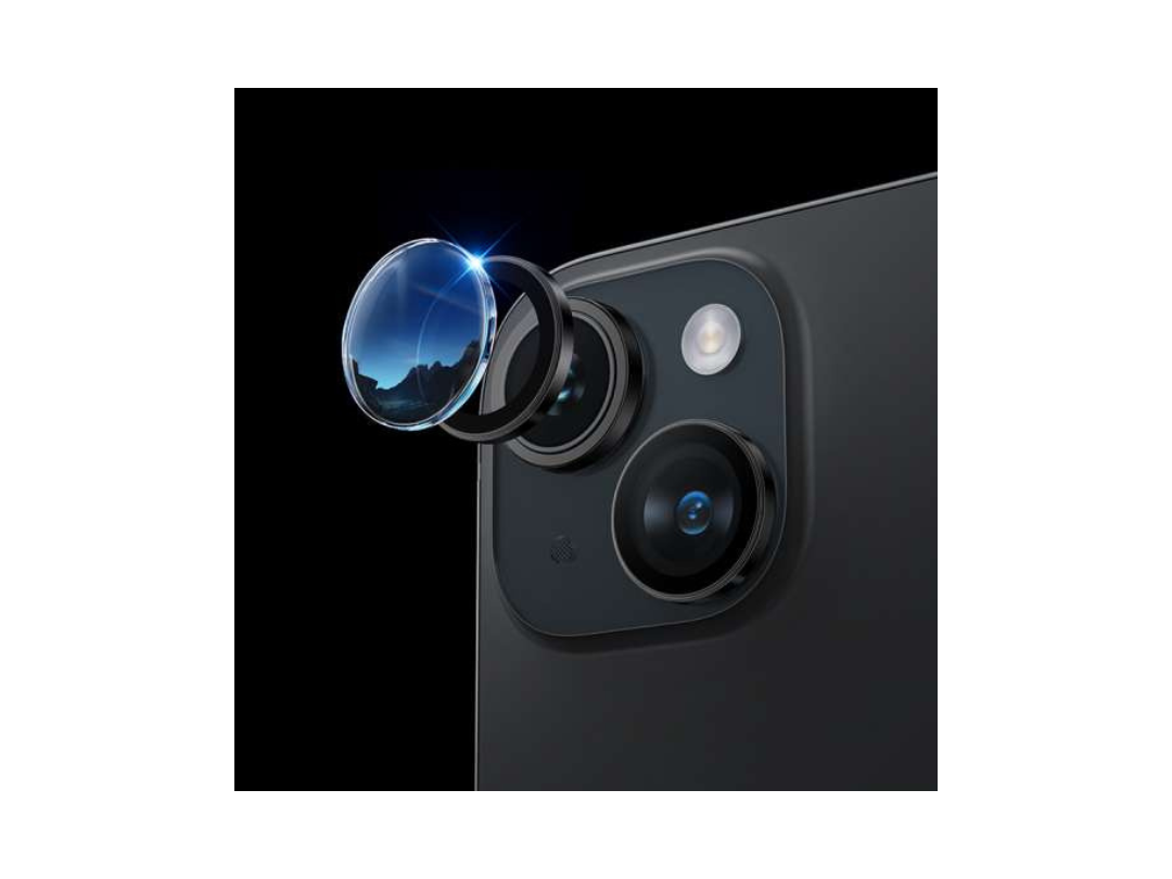HOCO Crystal Clear HD 3D Lens Glass for iPhone 16 Pro & Max - Silver HOCO Crystal Clear HD 3D Lens Glass for iPhone 16 Pro & Max - Silver